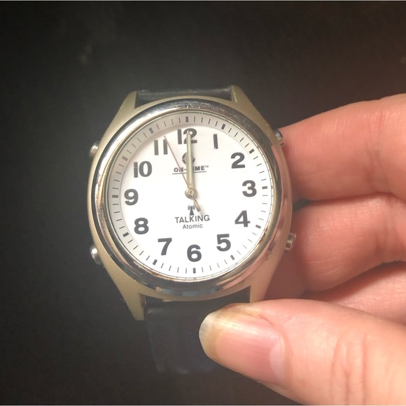 On- time Atomic Talking Watch - 641 $25 or $20 w/offer - Picture 1 of 5